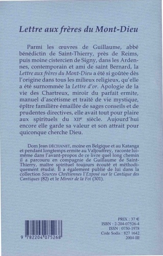 Lettre aux frères du Mont-Dieu (Lettre d'or)