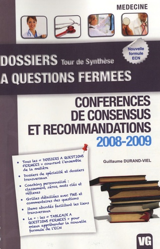 Guillaume Durand-Viel - Conférences de consensus et recommandations 2008-2009.
