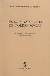 Les lois naturelles de l'ordre social