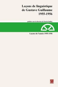 Lecons de linguistique de gustave guillaume v 23 1955-1956