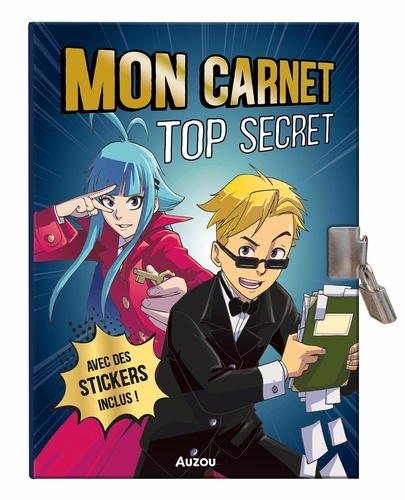 Mon carnet top secret Manga. Avec des stickers inclus