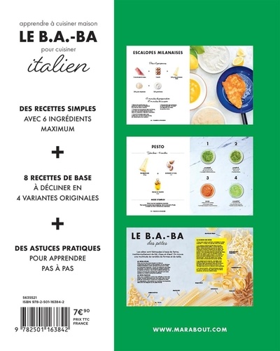 Le B.A.-BA pour cuisiner italien. Apprendre à cuisiner maison