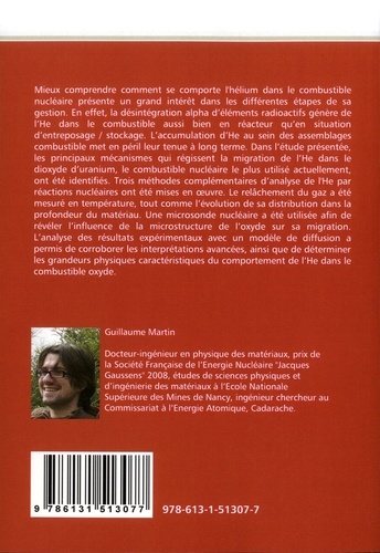 Etude et simulation du comportement de l'He dans le dioxyde d'uranium. De la caractérisation expérimentale à la compréhension des phénomènes de transport