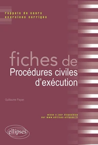 Fiches de procédures civiles d'exécution