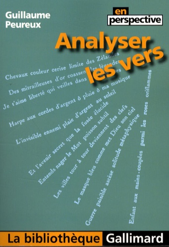 Guillaume Peureux - Analyser les vers.