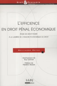 L'efficience en droit pénal économique