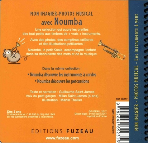 Noumba découvre... les instruments à vent  avec 1 CD audio