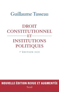 Droit constitutionnel et institutions politiques