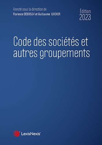 Code des sociétés et autres groupements  Edition 2023