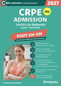 CRPE – Admission – Toutes les épreuves – Tout-en-un – M1