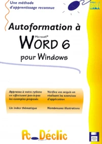 Autoformation A Word 6 Pour Windows. Avec Disquette