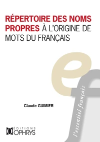 Répertoire des noms propres à l’origine des mots du français