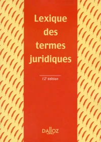 Lexique des termes juridiques
