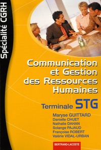  Guittard - Communication et Gestion des Ressources Humaines Tle STG - Spécialité CGRH.