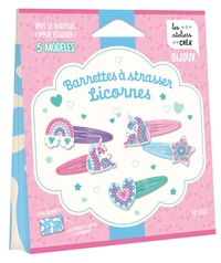 Barrettes à strasser licornes