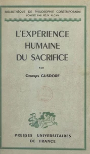 L'expérience humaine du sacrifice