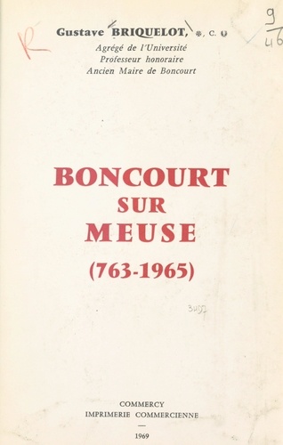 Boncourt-sur-Meuse. 763-1965