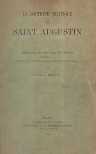 La doctrine politique de Saint Augustin