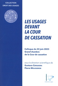 Gustavo Cerqueira et Pierre Mousseron - Les usages devant la Cour de cassation - Colloque du 22 juin 2023 Gran'chambre de la Cour de cassation.