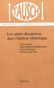 Les unités discursives dans l'analyse sémiotique