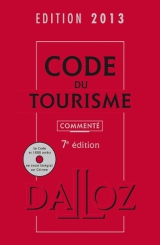 Guy Barrey - Code du tourisme 2013. 1 Cédérom