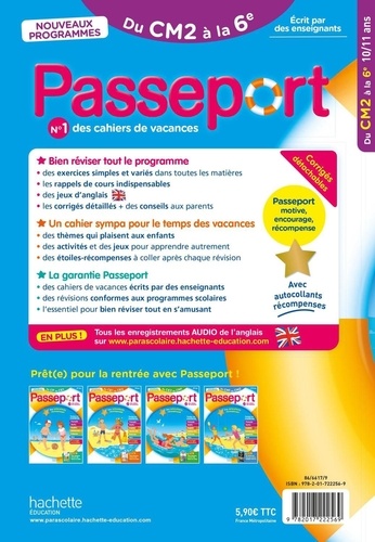 Passeport Toutes les matières du CM2 à la 6e  Edition 2023