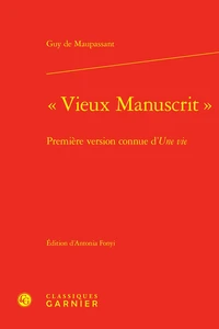 Vieux manuscrit