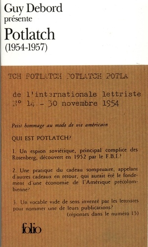 Guy Debord - Potlatch (1954-1957).