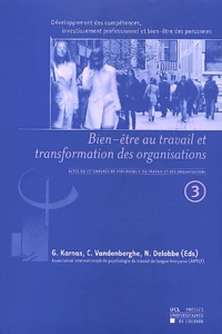 Développement des compétences, investissement professionnel et bien-être des personnes
