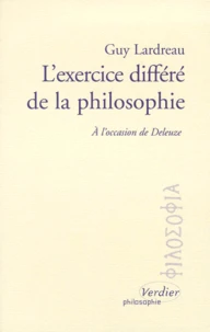 L'EXERCICE DIFFERE DE LA PHILOSOPHIE.