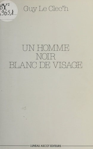 Un homme noir blanc de visage