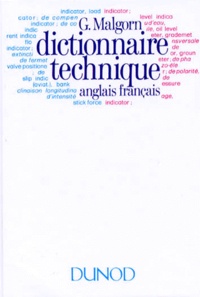 Guy Malgorn - Dictionnaire Technique Anglais-Francais.
