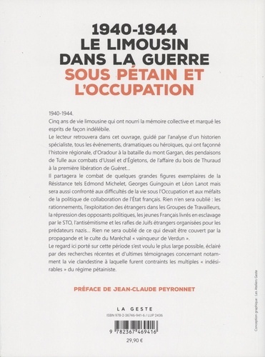 Le Limousin dans la guerre sous Pétain et l'Occupation (1940-1944)