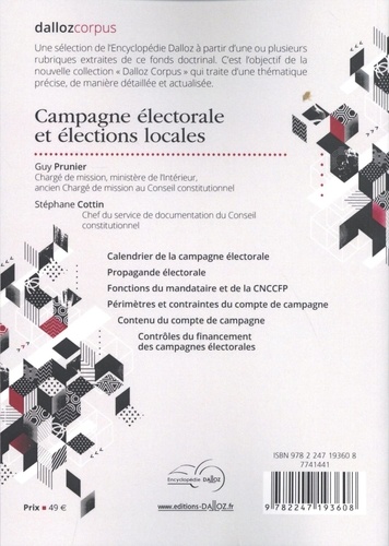 Campagne électorale et élections locales