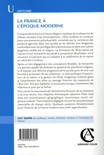 La France à l'époque moderne 4e édition