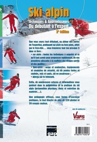 Ski alpin. Techniques & apprentissages du débutant à l'expert 2e édition