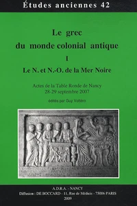 Le grec du monde colonial antique