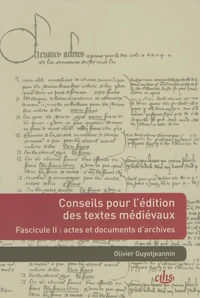 Conseils pour l'édition des textes médiévaux