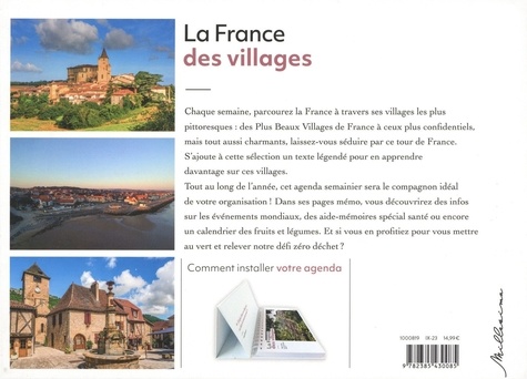 Agenda semainier La France des villages  Edition 2024