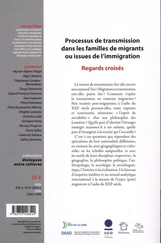 Processus de transmission dans les familles de migrants ou issues de l'immigration. Regards croisés