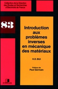 H-D Bui - Introd. Problemes Inverses En Mecanique.