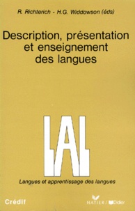 DESCRIPTION, PRESENTATION ET ENSEIGNEMENT DES LANGUES. Actes du Colloque de Berne 1980.pdf