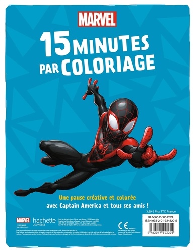 15 minutes par coloriage. Captain America