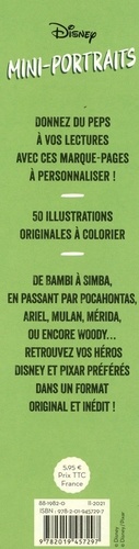 50 marque-pages mini-portraits Disney à colorier