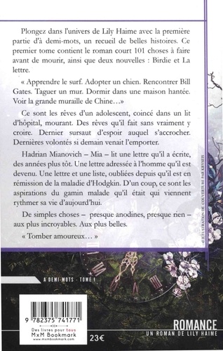 A demi-mots Tome 1 101 choses à faire avant de mourir