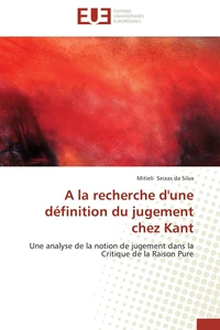 A la recherche d'une définition du jugement chez Kant