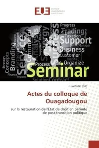 Actes du colloque de Ouagadougou