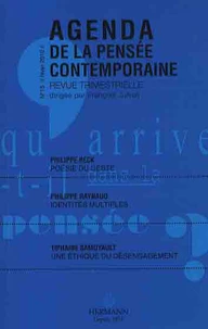 Agenda de la pensée contemporaine N° 15, Hiver 2009