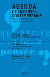 Agenda de la pensée contemporaine N° 19, Hiver 2010
