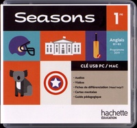  Hachette Education - Anglais 1re B1>B2 Seasons. 1 Clé Usb
